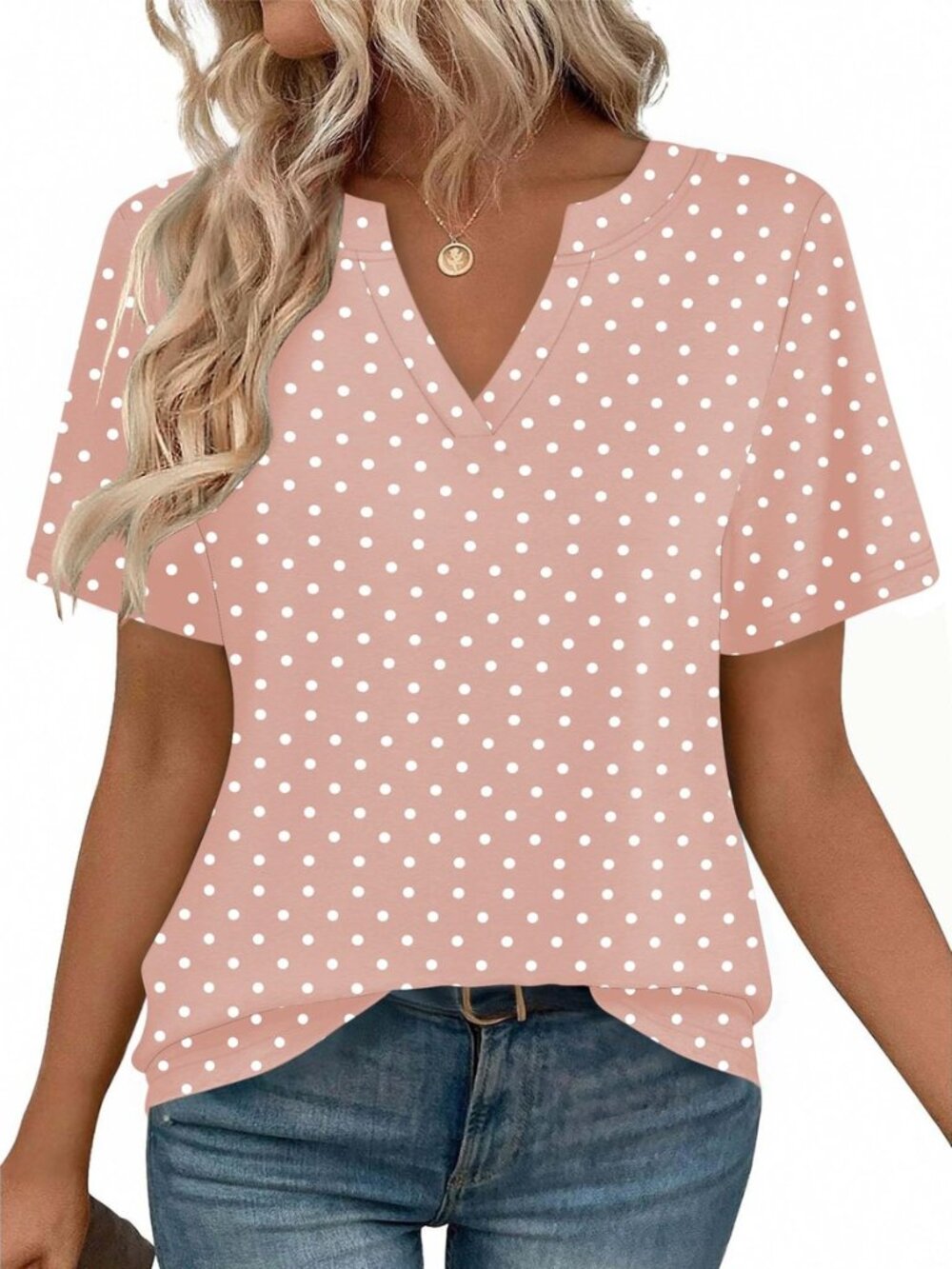 Womens Tops Short Sleeve V Neck Tee Shirts Cute Dressy Casual